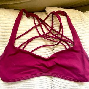 Lululemon athletica burgundy bra